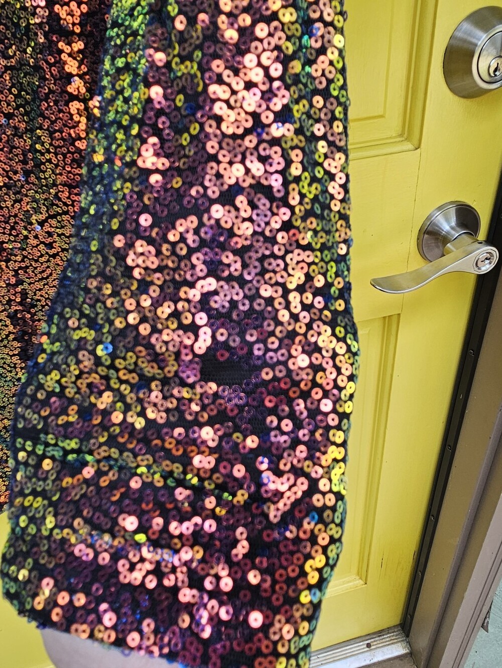 NWT Charlotte Russe Iridescent Sequin Bodycon Dress S - Picture 10 of 15
